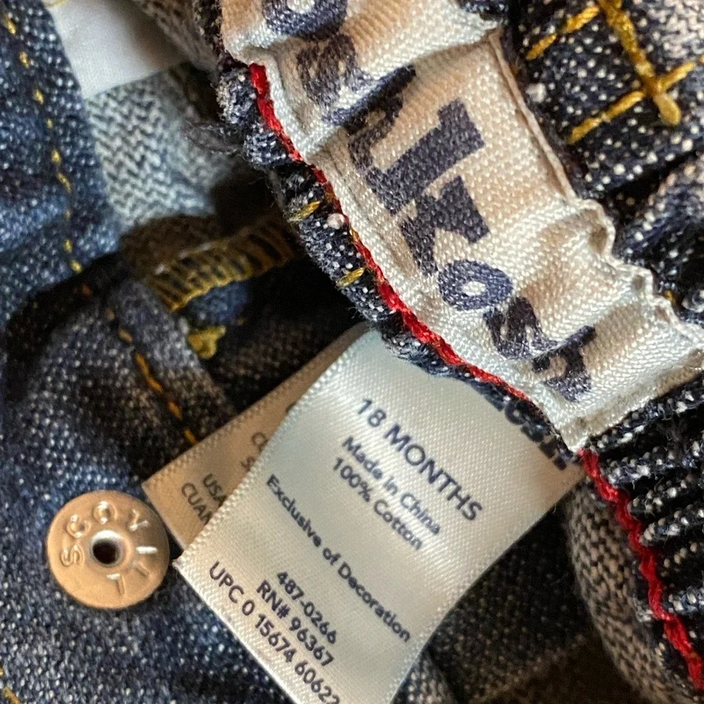 VNTG osh kosh‎ b'gosh 18 months jeans with patches